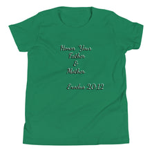 Load image into Gallery viewer, Honor Your Father & Mother Youth Short Sleeve T-Shirt