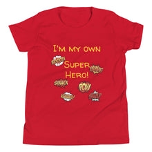 Load image into Gallery viewer, Comic Superhero Youth Short Sleeve T-Shirt