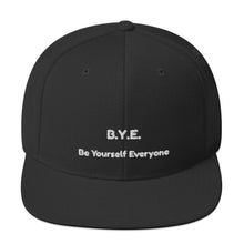 Load image into Gallery viewer, B.Y.E. Snapback Hat
