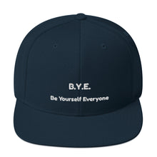 Load image into Gallery viewer, B.Y.E. Snapback Hat
