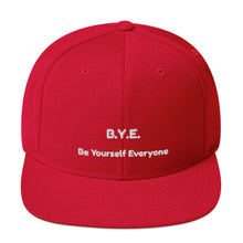 Load image into Gallery viewer, B.Y.E. Snapback Hat
