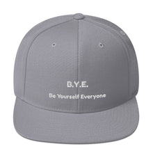 Load image into Gallery viewer, B.Y.E. Snapback Hat

