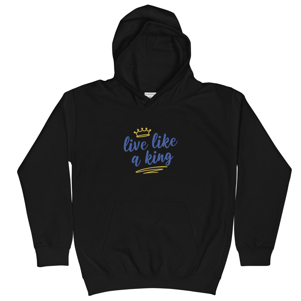 Live Like A King Kids Hoodie