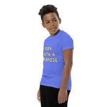 Load image into Gallery viewer, Born With A Purpose Youth Short Sleeve T-Shirt
