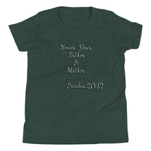 Load image into Gallery viewer, Honor Your Father &amp; Mother Youth Short Sleeve T-Shirt
